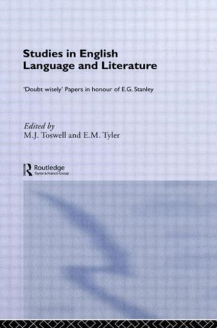 Book cover of: Studies in English Language and Literature. By: M. J. Toswell