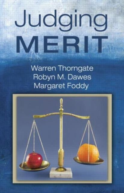 Book cover of: Judging Merit. By: Warren Thorngate