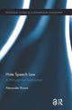 Book cover of: Hate Speech Law. By: Alex Brown
