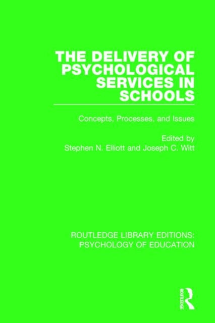Book cover of: Delivery of Psychological Services in Schools