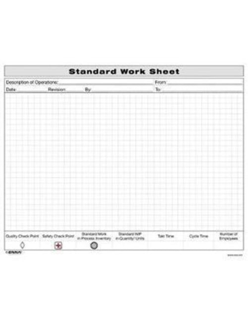 Book cover of: Standard Work Sheet. By: Enna