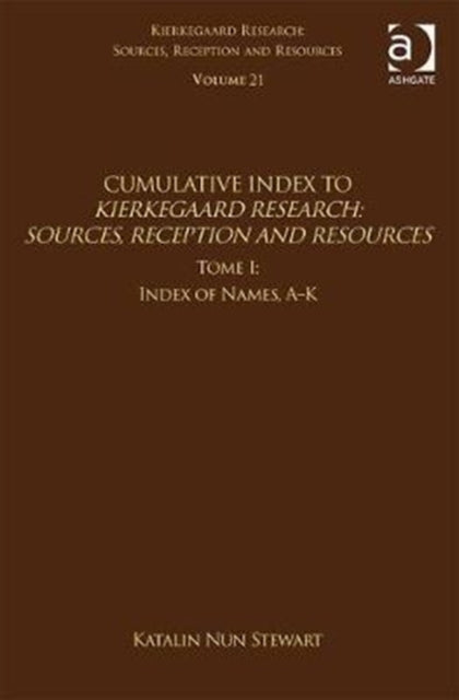 Book cover of: Volume 21, Tome I: Cumulative Index. By: Katalin Nun Stewart