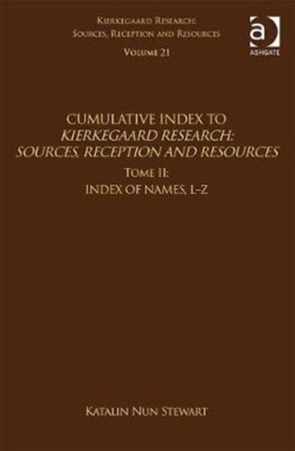 Book cover of: Volume 21, Tome II: Cumulative Index. By: Katalin Nun Stewart