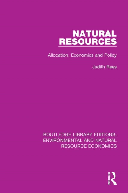 Book cover of: Natural Resources. By: Judith Rees