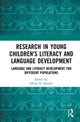 Book cover of: Research in Young Children's Literacy and Language Development. By: Olivia N. Saracho