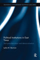 Book cover of: Political Institutions in East Timor. By: Lydia M. Beuman