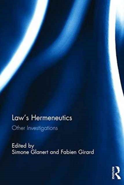 Book cover of: Law's Hermeneutics. By: Simone Glanert