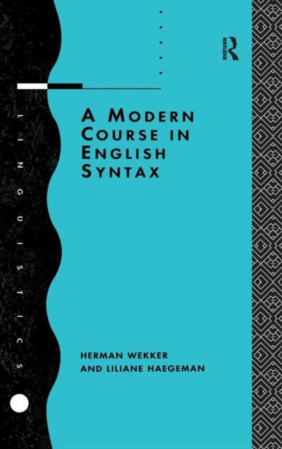 Book cover of: Modern Course in English Syntax. By: Liliane Haegeman