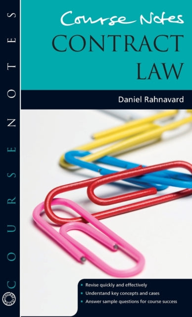 Book cover of: BRICKFIELD: Course Notes: Contract Law. By: Daniel Rahnavard