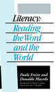 Book cover of: Literacy. By: Paulo Freire