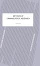 Book cover of: Methods of Criminological Research. By: Victor R. Jupp