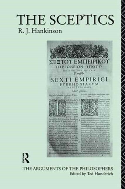 Book cover of: Sceptics. By: R. J. Hankinson
