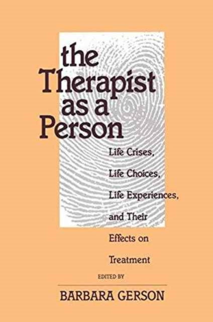 Book cover of: Therapist as a Person. By: Barbara Gerson