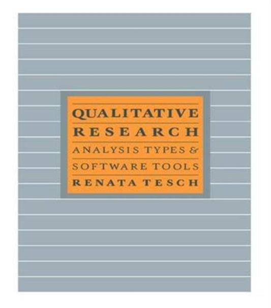 Book cover of: Qualitative Research: Analysis Types and Software. By: Renata Tesch