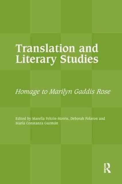 Book cover of: Translation and Literary Studies. By: Marella Feltrin-Morris