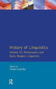 Book cover of: History of Linguistics Vol III. By: Giulio C. Lepschy