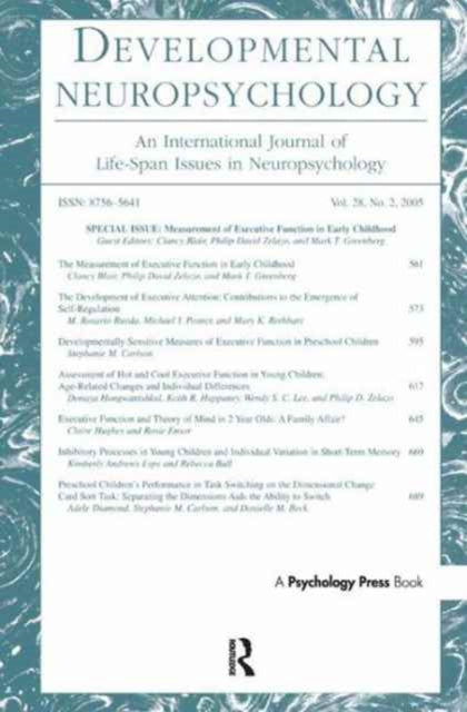 Book cover of: Measurement of Executive Function in Early Childhood. By: Clancy Blair