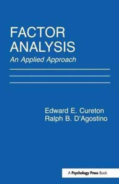 Book cover of: Factor Analysis. By: Edward E. Cureton