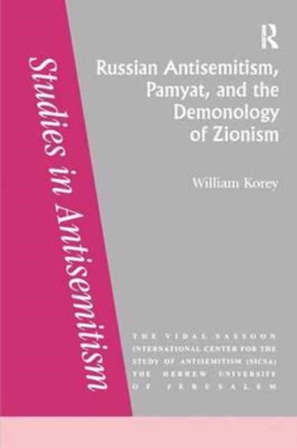 Book cover of: Russian Antisemitism Pamyat/De. By: Corey