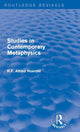 Book cover of: Studies in Contemporary Metaphysics. By: Reinhold Friedrich Alfred Hoernlé