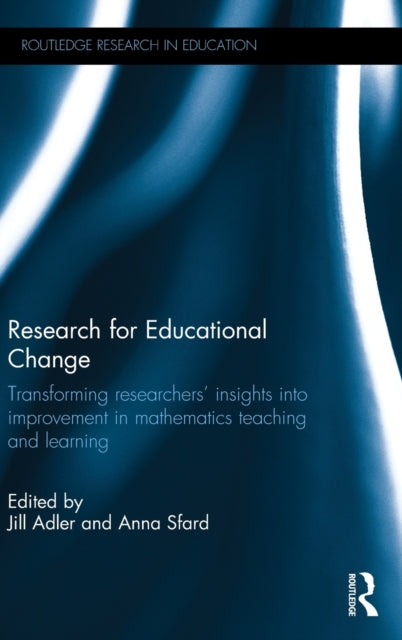 Book cover of: Research for Educational Change. By: Jill Adler
