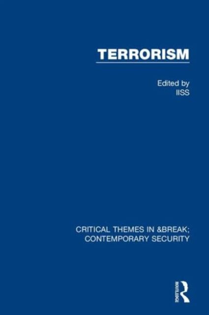 Book cover of: Terrorism (IISS). By: International Institute for Strategic Studies (IISS)