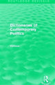 Book cover of: Dictionaries of Contemporary Politics