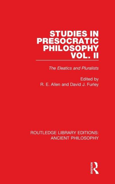 Book cover of: Studies in Presocratic Philosophy Volume 2. By: David Furley