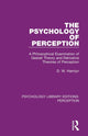 Book cover of: Psychology of Perception. By: D W Hamlyn