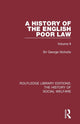 Book cover of: History of the English Poor Law. By: Sir George Nicholls