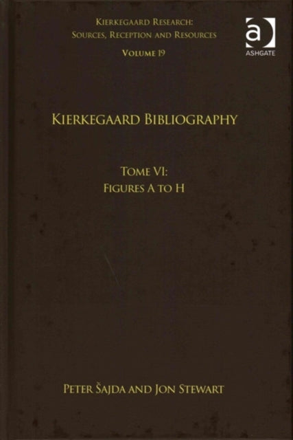 Book cover of: Volume 19, Tome VI: Kierkegaard Bibliography. By: Peter Sajda