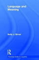 Book cover of: Language and Meaning. By: Betty J. Birner
