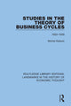 Book cover of: Studies in the Theory of Business Cycles. By: Michal Kalecki