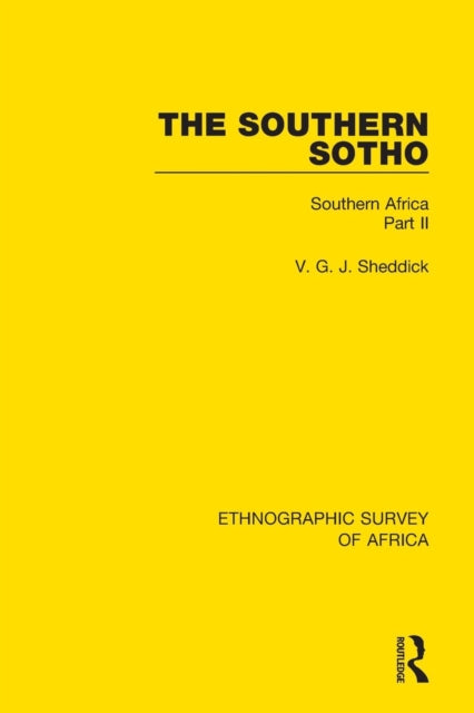 Book cover of: Southern Sotho. By: V. G. J. Sheddick