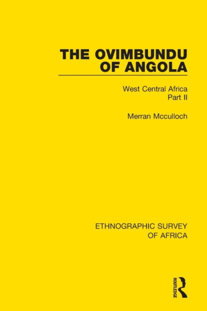 Book cover of: Ovimbundu of Angola. By: Merran Mcculloch