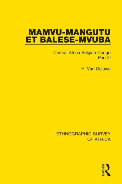 Book cover of: Mamvu-Mangutu et Balese-Mvuba. By: H. Van Geluwe