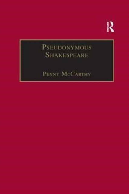 Book cover of: Pseudonymous Shakespeare. By: Penny McCarthy