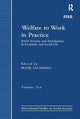 Book cover of: Welfare to Work in Practice. By: Peter Saunders