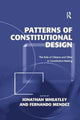 Book cover of: Patterns of Constitutional Design. By: Jonathan Wheatley