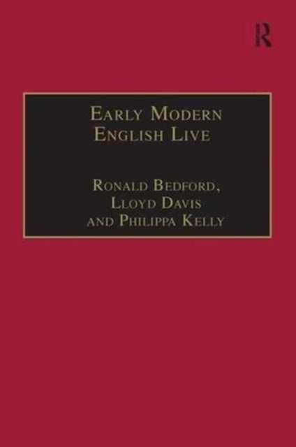 Book cover of: Early Modern English Lives. By: Ronald Bedford