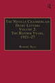 Book cover of: Neville Chamberlain Diary Letters. By: Robert Self