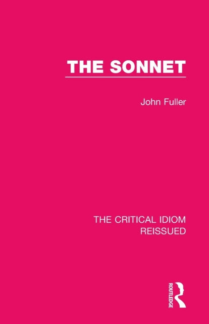 Book cover of: Sonnet. By: John Fuller