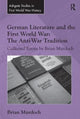 Book cover of: German Literature and the First World War: The Anti-War Tradition. By: Brian Murdoch