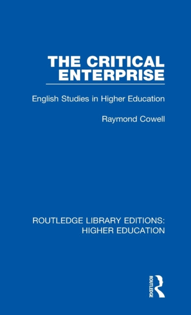 Book cover of: Critical Enterprise. By: Raymond Cowell