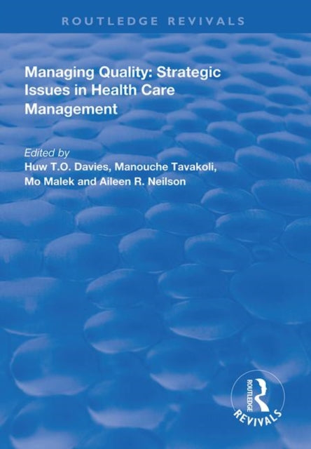Book cover of: Managing Quality. By: H. T. O. Davies