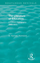 Book cover of: Literature of Education. By: W. Kenneth Richmond