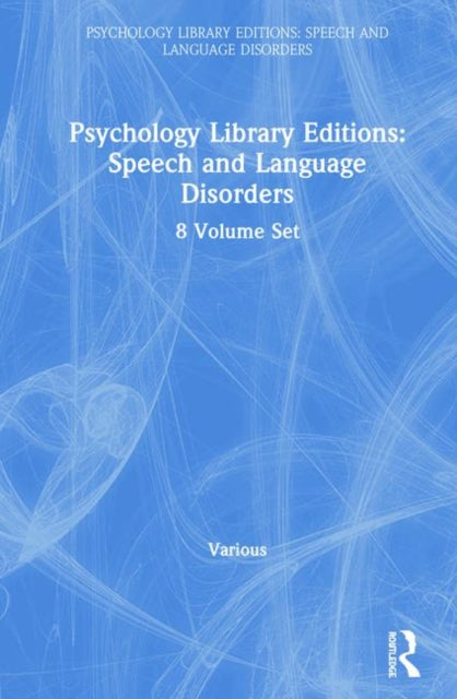 Book cover of: Psychology Library Editions: Speech and Language Disorders