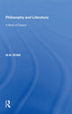 Book cover of: Philosophy and Literature. By: M. W. Rowe
