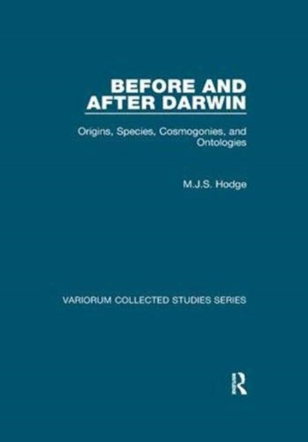 Book cover of: Before and After Darwin. By: M. J. S. Hodge