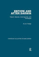 Book cover of: Before and After Darwin. By: M. J. S. Hodge